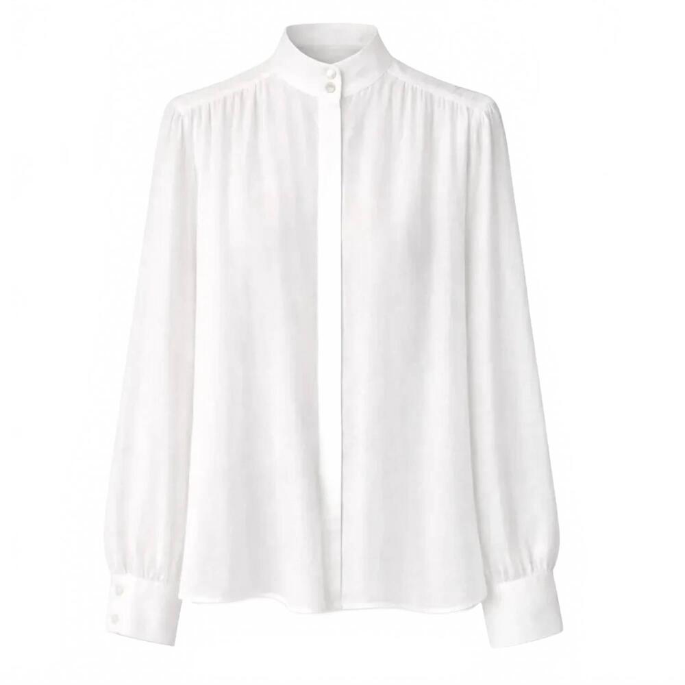 NEW FORTE FORTE women's voile shirt in white